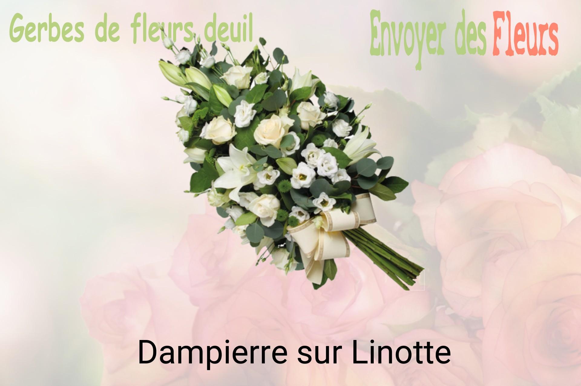 Gerbe de fleurs de deuil livrée à Dampierre-sur-Linotte